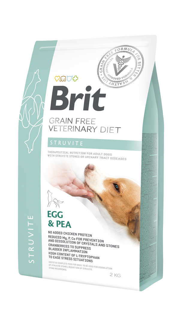 Brit Veterinary Diet Sutrivit Taşları Ve İdrar Yolu Rahasızlıkları Olan Köpekler İçin, Tahılsız, Tavuk Etli Ve Bezelyeli Kuru Mama 2 kg 1